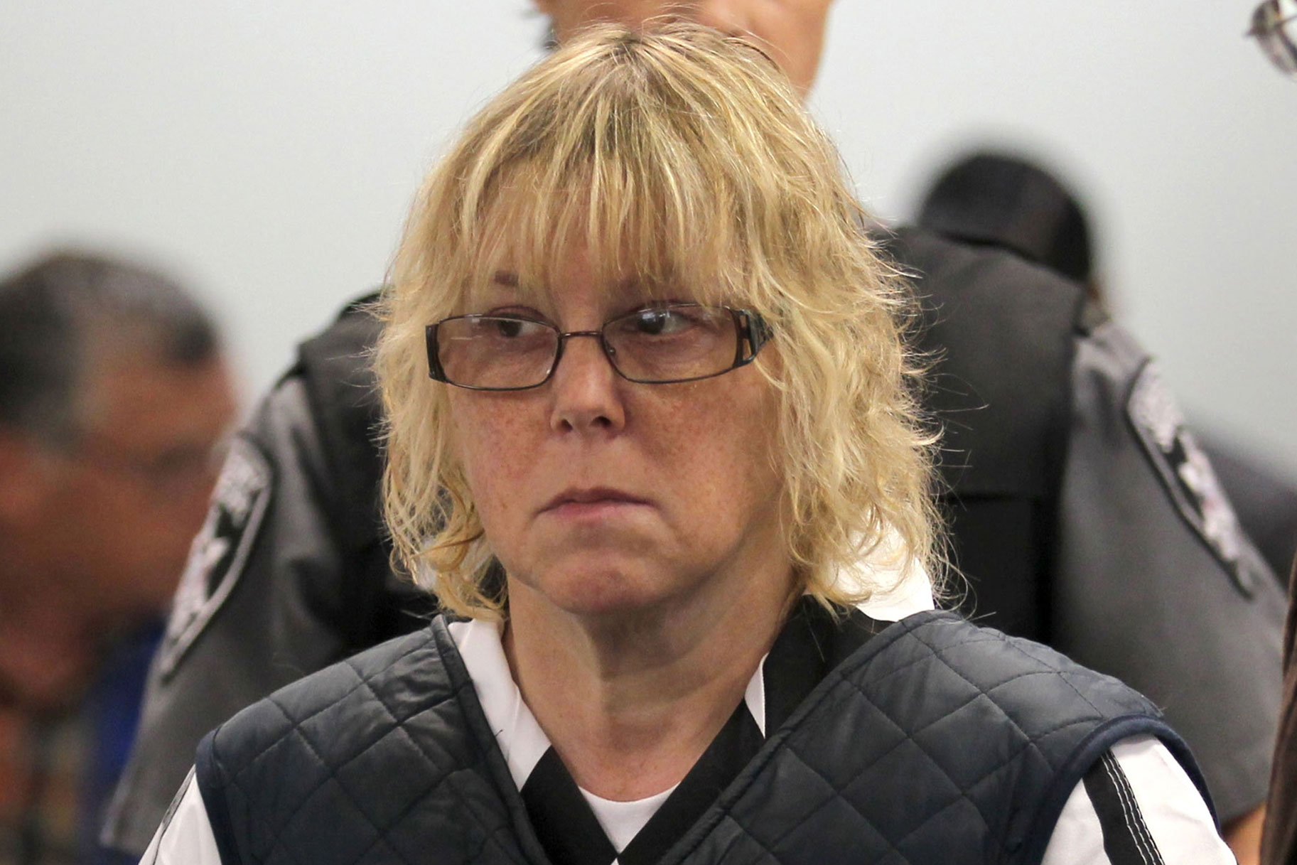 Joyce Mitchell wears glasses in court in 2015