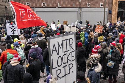 Amir Locke Protest G