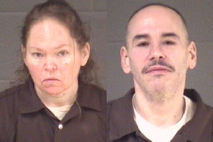 (L-R) Police photos of Angela Wamsley and Mark Barnes