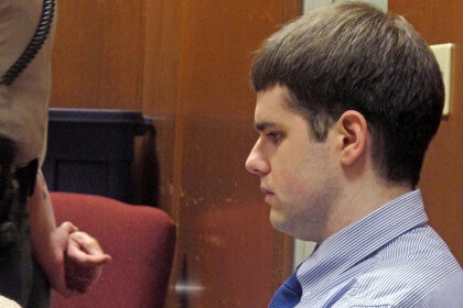 Seth Techel waits for jurors to return their verdict