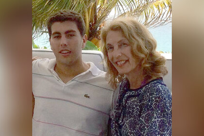 A photo of Doug Solomon and his mother Diane Gallagher