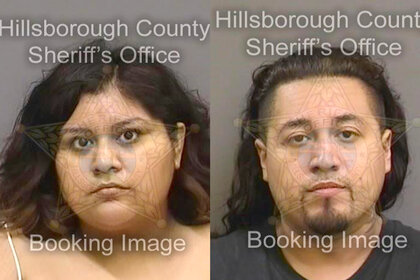 Police handouts of Fatima Garcia Avila and Daniel Negrete