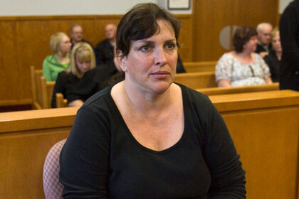 Mary Beth Harshbarger sits in Supreme Court in Grand Falls-Windsor