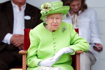 Queen Elizabeth II attends the Out-Sourcing Inc. Royal Windsor Cup polo match