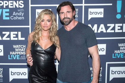 Denise Richards and her husband Aaron Phypers