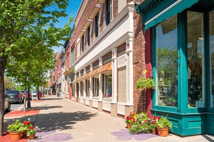 Small Town with Stores