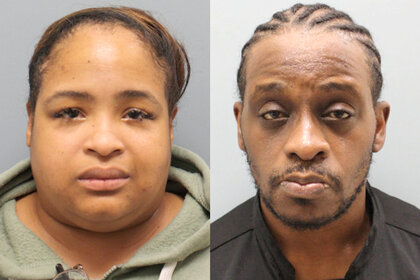 Police handouts of Tiffany and Jemaine Thomas