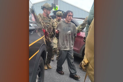 Escaped prisoner Danelo Cavalcante being Arrested by police