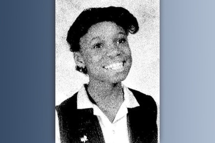 A handout photo of missing girl Gloria Pointer