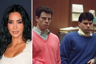 A split of Kim Kardashian and The Menendez Brothers