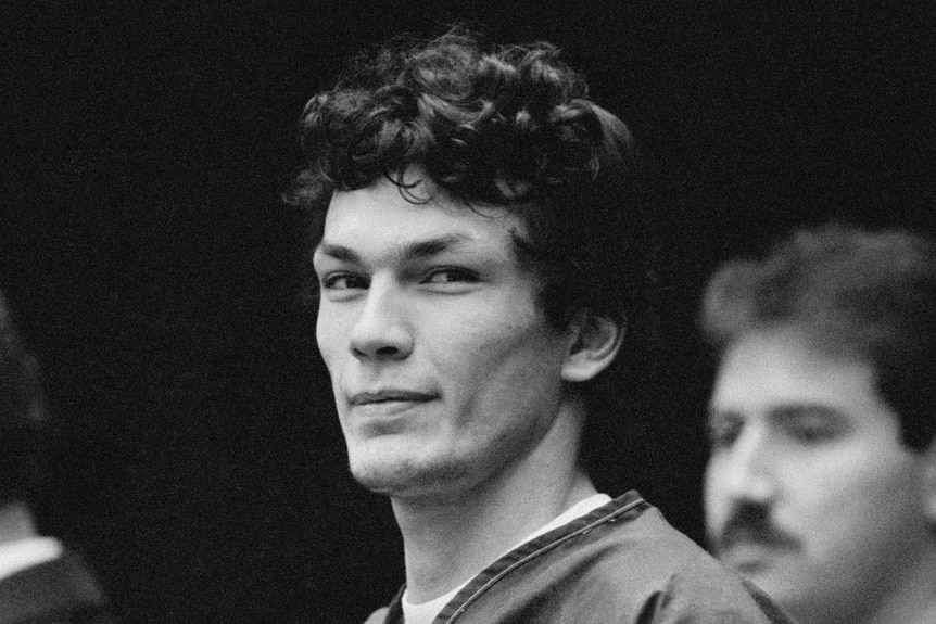 Richard Ramirez looks on in court during his trial